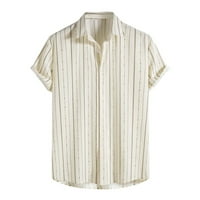 Muška košulja Muška proljetna ljetna majica Casual Striped Print Revel Beach kratki rukav Vanjski majica