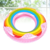 Zgušnjavati duginu plivajući prsten na napuhavanje PVC plutaju prsten za plivanje Ljeto Bazen igračka