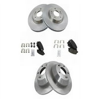 Prednja i stražnja keramička kočnica i komplet rotora - Lug - kompatibilan sa - Kia Sorento 2012