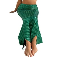 Gwiyeopda Ženska sirena kostima za kostiju visoki struk Fancy Party Sefins Maxi haljina repna suknja