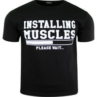 Majica sa majicama Instaliranje mišića Muška košulja Radi TEE Funny majica teretane