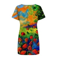 Ljetne haljine za žene Ženska ljetna haljina rukav ležerna haljina Longuette haljina Popust