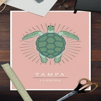 Tampa, Florida, morska kornjača, ružičasta preša