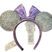 Disney Sutraland Relestial Minnie Mouse Ear Srebrna ljubičasta traka za glavu
