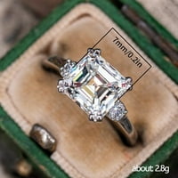 SKPBlutn prstenovi za žene Djevojke Vintage Diamond Zircon Angažovanje vjenčanih prstenaste poklone