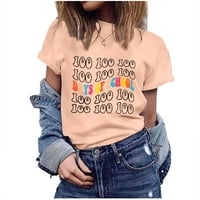MIKILON Happy 100. dan školske višebojne majice kratkih rukava kratkih rukava grafički tiskani vrhovi