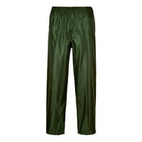 Portwest S muške lagane podesive vodootporne klasične kišne hlače maslina zelena, mala