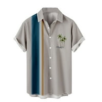 Zermoge majice za muškarce Plus veličine čišćenje muških ljetnih modnih havajskih stilova kratkih rukava
