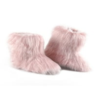 Ymiytan Dame Bootie papuče, meka plišane unutarnje vanjske čizme za snijeg Neklizne udobne cipele za