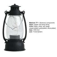 Kultura Vintage Bezbedna božićna svjetiljka PP tablice CenterPice LED Storm Lanterna Xmas Dekoracija