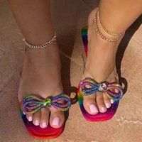 Modne ženske casual cipele prozračne unutrašnje boje na otvorenom dijamantske papuče