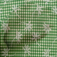 Onuone pamuk poplin zelena tkanina blokira šivaće tkanine sa dvorištem tiskanim diy odjećom šiva