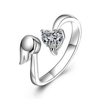 Yueulianxi Nakit za nakit Podesivi prsten za angažman prstenje modne žene prstenovi