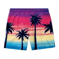 Qolati plivajuće trunke za muškarce Casual Hawaii Print Platch Shorts Summer Brzi suhi lopovi za sušenje