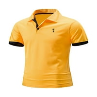 LUMENTO MAN Fashion Summer Polo majica Slim Stretch pulover atletski rever vrat T majice