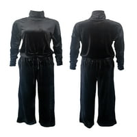 Ženske pidžame postavljeno modni dugi rukav rukav natop na vratu + hlače za crtanje postavljene salona