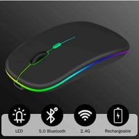 2.4GHz i Bluetooth miš, punjivi bežični LED miš za arhos kisik 68XL kompatibilan je i sa TV laptop MAC
