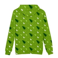 Duksevi Leesechin za muškarce Cleariance Modni povremeni božićni džemper Fleece digitalni ispis s kapuljačom