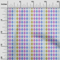Onuone viskoznog dresa srednje plave tkanine Geometrijska DIY odjeća za preciziranje tkanine za ispis tkanine sa dvorištem širom