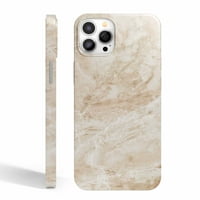 Tobelint Metallic Obojeni mramorni tekstura za iPhone Pro, tanki puni zaštitni poklopac sa bočnim otiskom