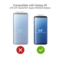 Dirizacija za Samsung Galaxy S - Custom Ultra tanka tanka tvrda crna plastična pokrivača - crno-bijele