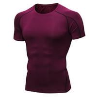 Honeeladyy Man Workhing Tajice Fitness Sportski trčanje joga Atletska košulja TOP bluza Muški majica