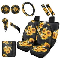 Renewold Sunflower Cover Cover Limuzina kombi Kotač kotača + naslon za ruke + poklopac sigurnosti +