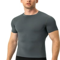 WRCNOTE muškarci Ljetni vrhovi kratki rukav Sportska majica Baselayer Kompresioni košulje Vježbajte