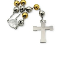 Tradicionalna ogrlica od rute pet decenija katoličke molitve od nehrđajućeg čelika