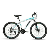 Brdski bicikli s točkovima, 26 Bicikl za odrasle i mlade, brzini brdski bicikl, aluminijski okvir i papučice, Shimano dijelovi - Whimano i crno-plava