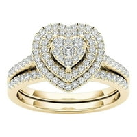 Prstenovi za žene djevojke puni dijamantski oblik prstena u obliku prstena modnog šupljeg rezbarenja
