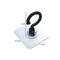 TOPYECEL 360 ° Rotirajuće kuke bez nokti Crno bijelo sivo rušenje ABS Kuke za kuku za kuću kupatilo