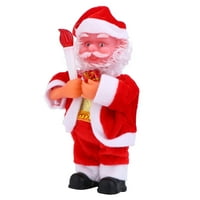 Svjetlosni Santa Claus Lint stoji Santa Doll Božićni ukras poklon za kućnu trgovinu bez baterije