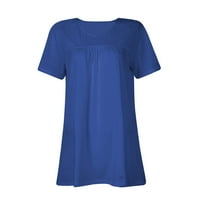 Ženske košulje Žene Ljetni puff kratkih rukava Dressy Ležerne prilike V-izrez T-majice Slatka bluza