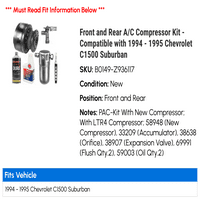 Prednji i stražnji kompresor C kompresor - kompatibilan sa - Chevy C prigradski