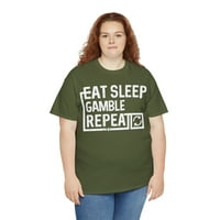 Jedite sa spavanje kockajte uniziranu grafičku majicu
