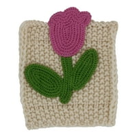 Tulip vunene džepne mrlje tkanine zakrpe za cvijeće EMPINERY WIP šivati ​​ukrasne značke zanatske odjeće