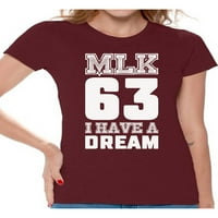 Neugodni stilovi Žene Martin Luther King Graphic majica, imam majicu snova