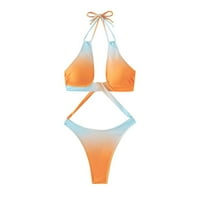 UUBLIK Womens Bikini kupaći komisione cvjetni print Cisterna s boyhorts visokim strukom dva povremena