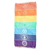 Pgeraug plaže ručnik tapiserija za plažu na plaži Yoga mat pokrivač viseći ručnik Wall Rainbow Početna