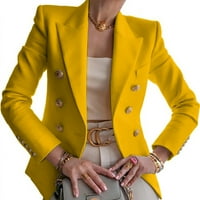 Ženska jakna za odijelo Modni mlađi čvrsti bolovni poslovni casual blezer zarez ovratnik dugih rukava