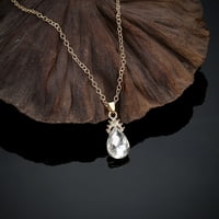 Ayyufe Vintage Teardrop Rhinestone Žene Podesite ogrlice privjesci za naušnice