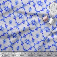 Soimoi Rayon Crepe tkanina Geometrijska tie-boja Ispis tkanina sa dvorištem širom