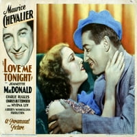 Volim me večeras s lijeve Jeanette MacDonald Maurice Chevalier Movie Poster Masterprint