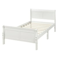 ABANOPI Drvna platforma za drvo krevet Twin krevet okvira madrac fondacijski san sa sjedištem sa uz