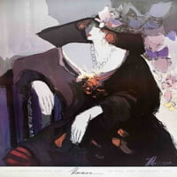 Maimon portret Francesca poster Vintage Multicolor