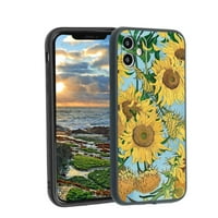 Suncowers-By-Vincent-Van-Gogh-Fine-Art-Floral-žuta-estetska - telefonska futrola, deginirana za iPhone