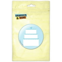 Vjenčana torta Blue Tuš Pinback Dugme Pin značka