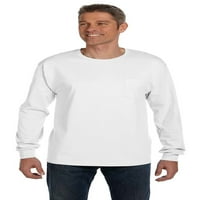 Hanes Muška majica s dugim rukavima sa džepom, stil 5596