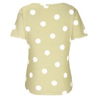 Gaecuw majice za žene Bluze s kratkim rukavima T / košulje za pulover TEES T-majice Polka dot vrhovi